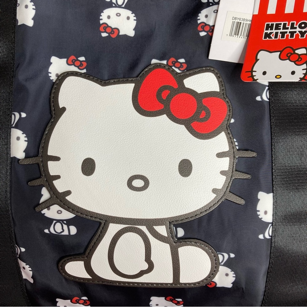 Hello Kitty Pattern Weekender Overnight Duffel Ba… - image 3